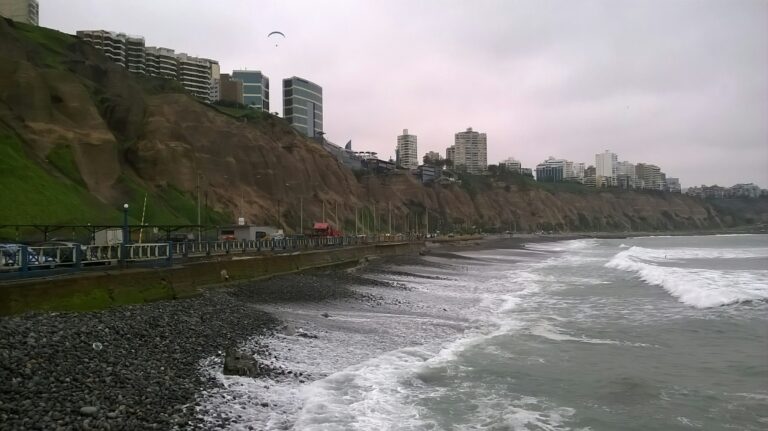 A view of the Miraflores neighborhood in Lima, Peru